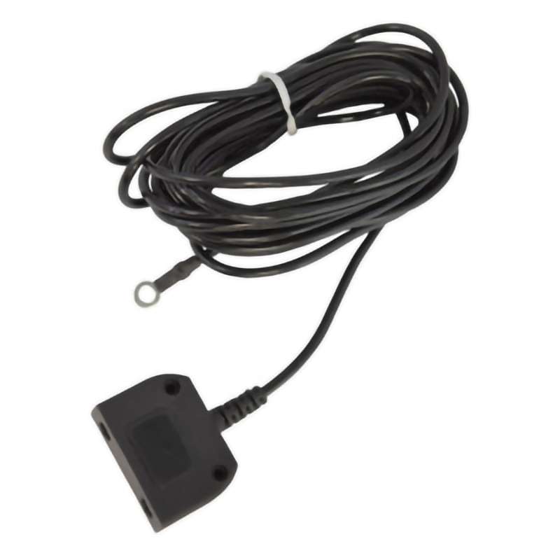 Grounding Cord Only, Common, Low-Profile, 15 ft OAL, 10mm Stud, 1 Megohm Resistor